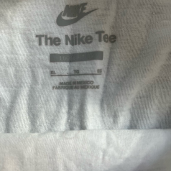 Nike White Tee with Black Logo - Picture 2 of 3